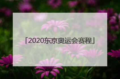「2020东京奥运会赛程」2020东京奥运会赛程表专题