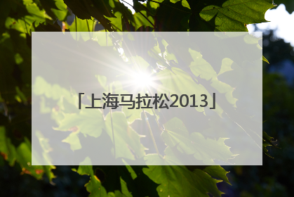 「上海马拉松2013」上海马拉松2022年赛事